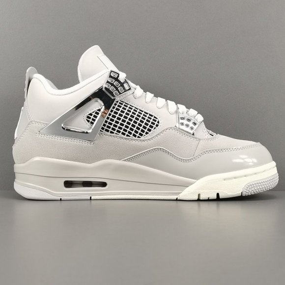 Air Jordan 4 Retro White Gray Basketball Shoes - Picture 2 of 10